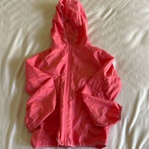 Raincoat Jacket Kids 7-8 Uniqlo Pink